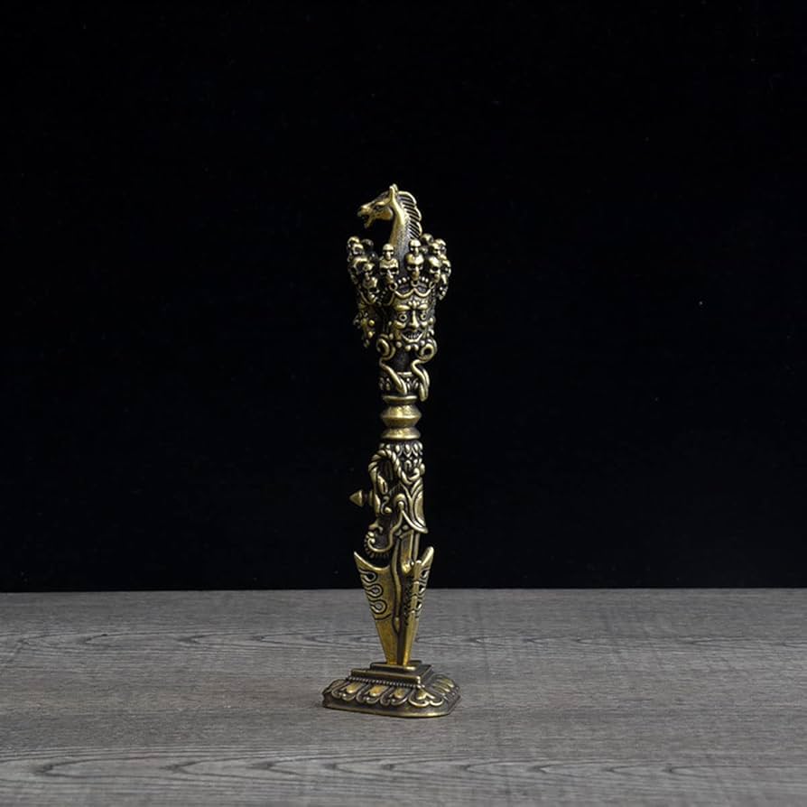 Amazon｜三鈷杵【馬頭観音菩薩（馬頭明王）】立像 総高約12.6cm